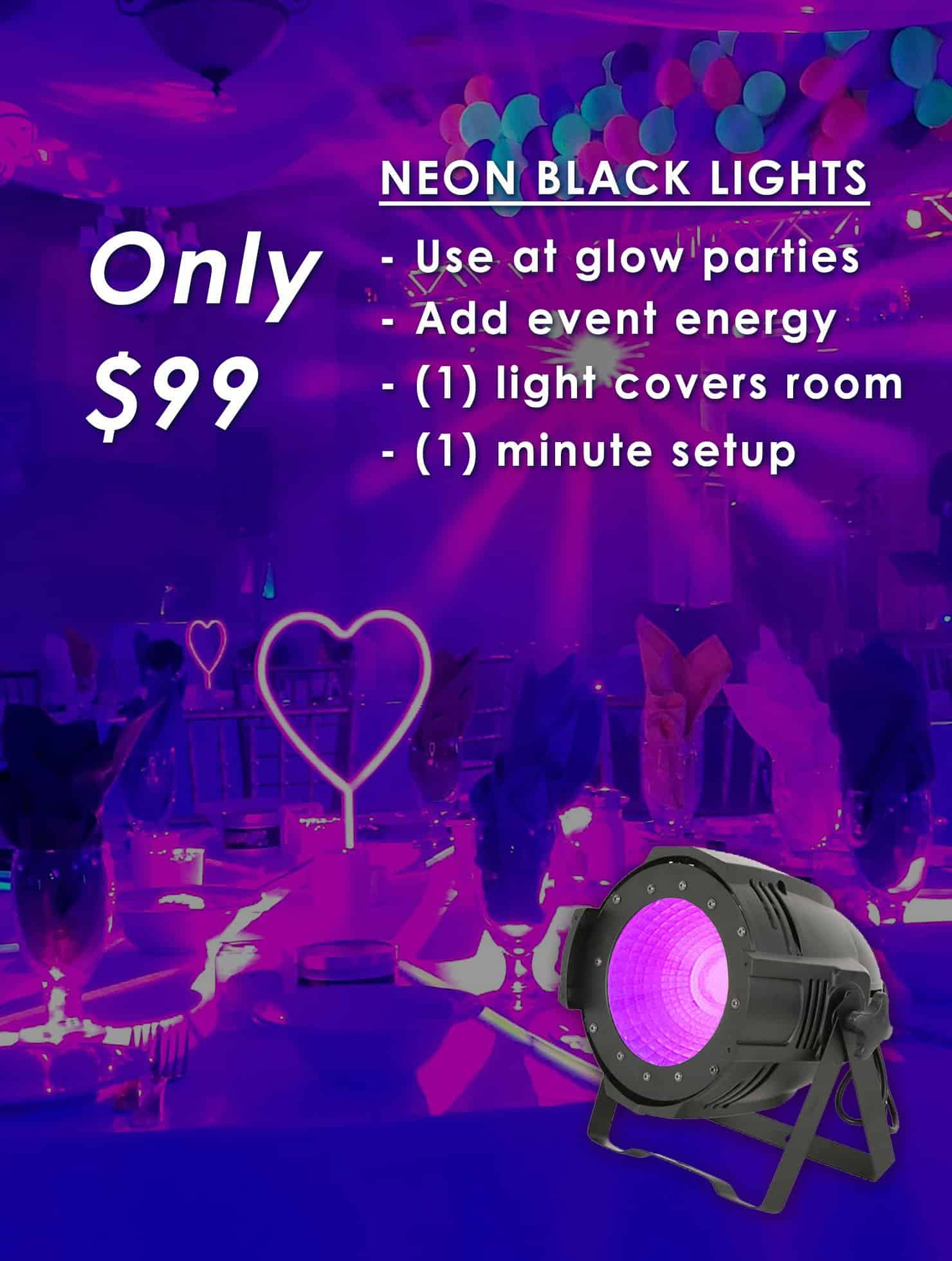 Rent Black Light for DIY Party