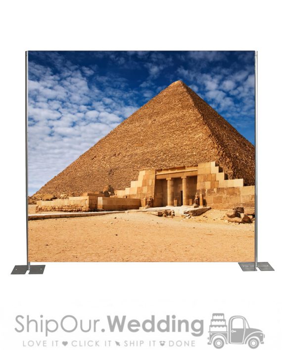 Giza pyramid step repeat backdrop