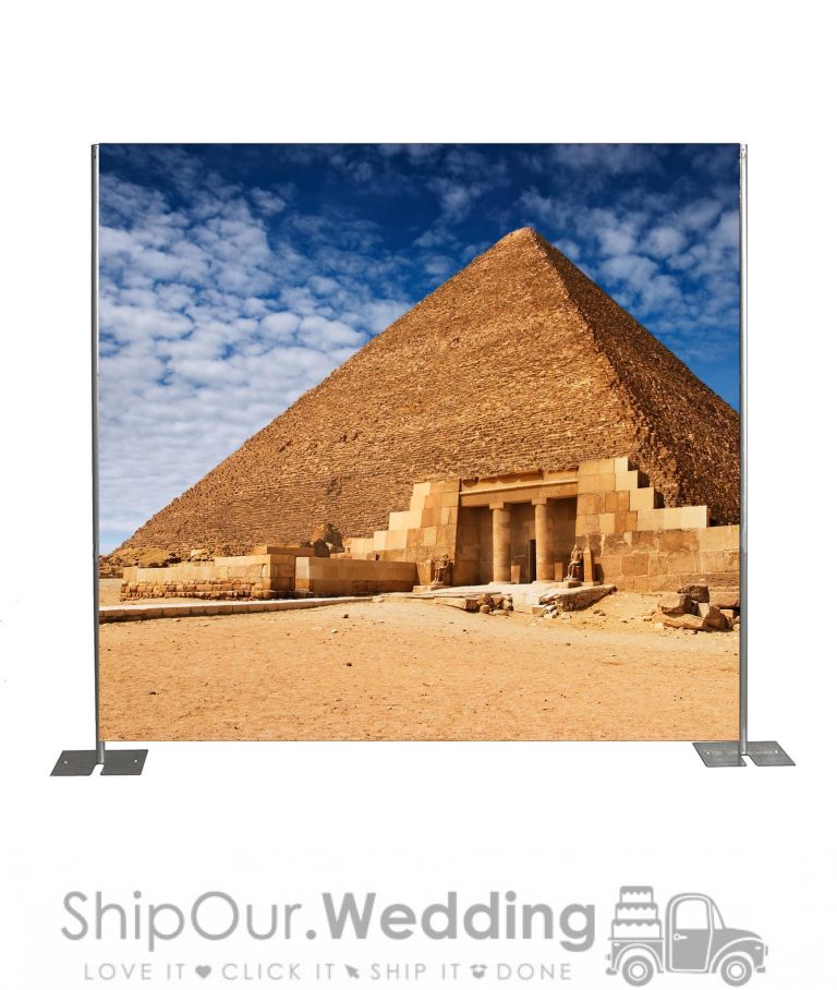 Giza pyramid step repeat backdrop