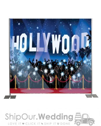 Hollywood step repeat backdrop