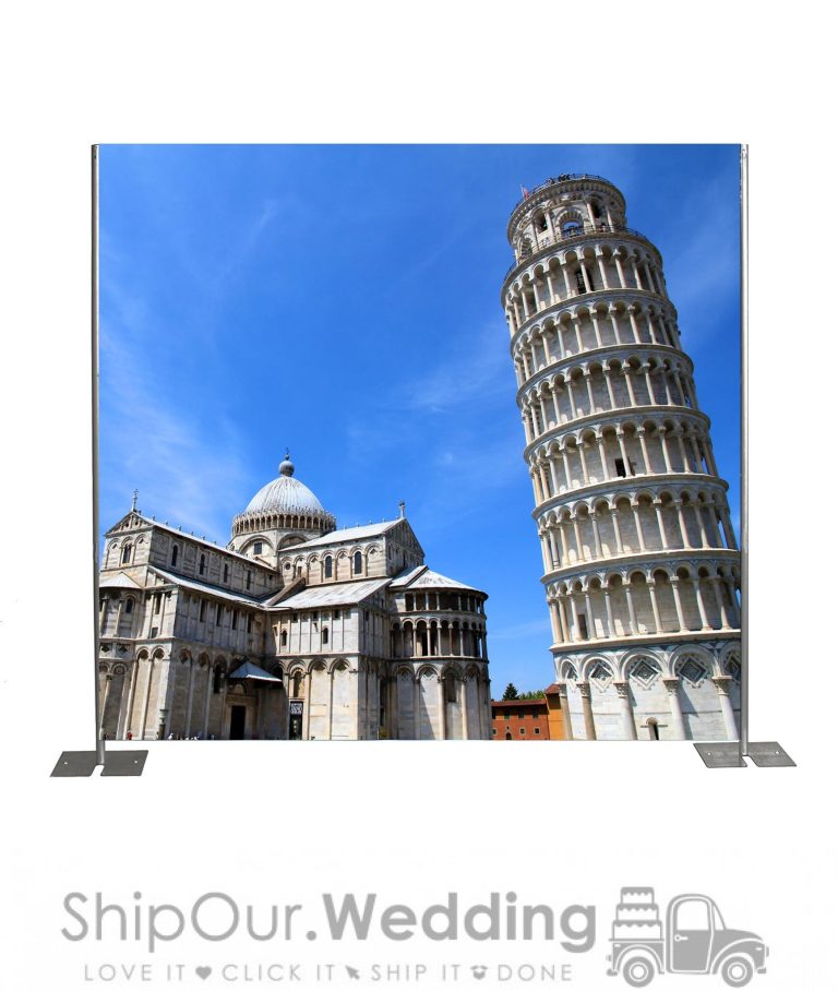 leaning tower pisa step repeat backdrop