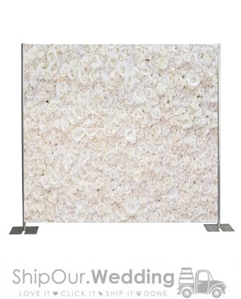 flower wall step repeat backdrop