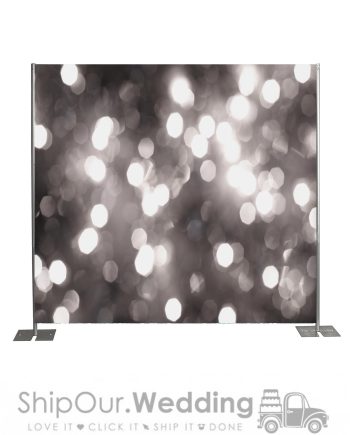 light silver step repeat backdrop
