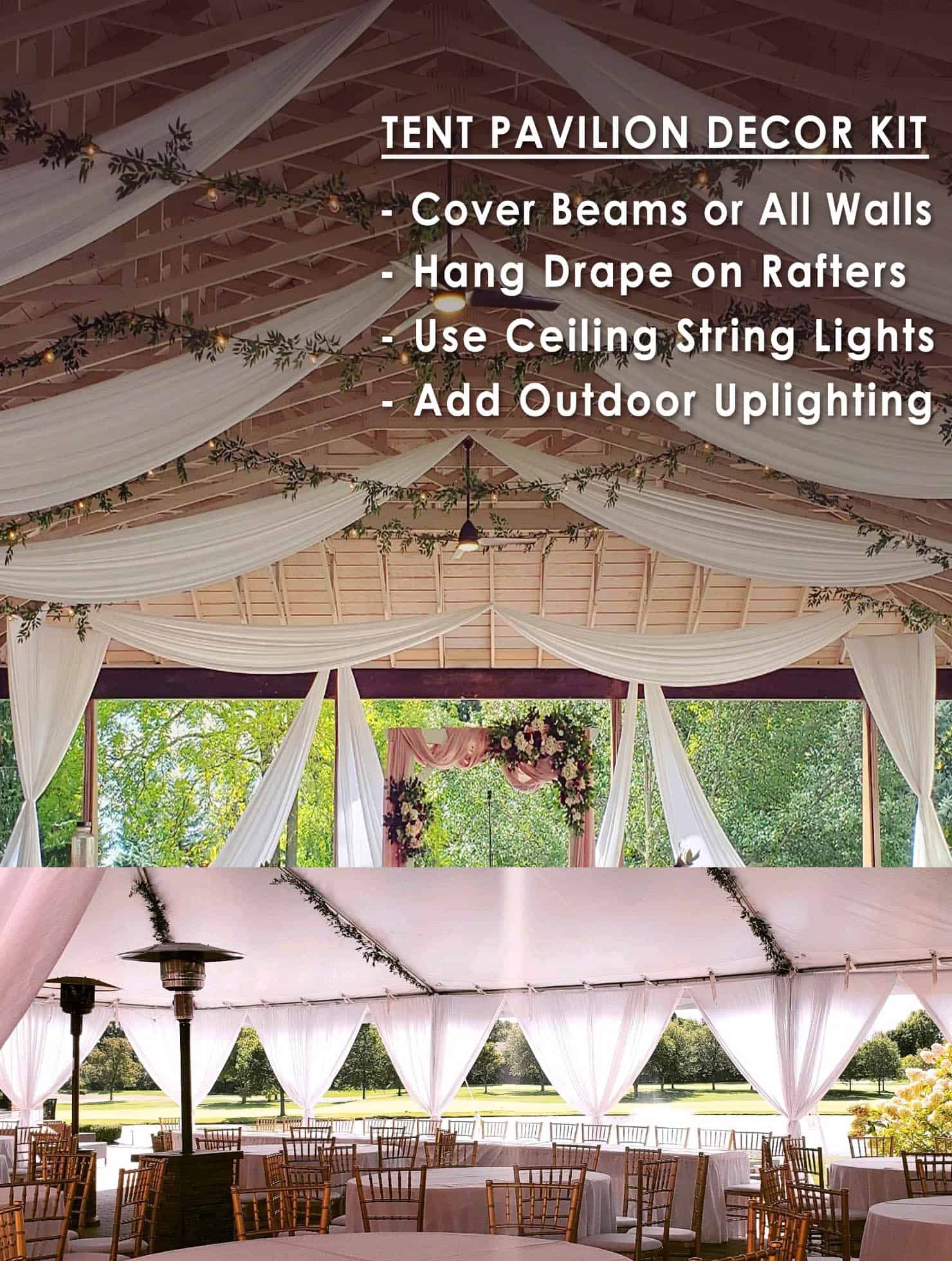 All-Inclusive Light Rental Package for a 40' x 80' Tent - EDISON LIGHTS