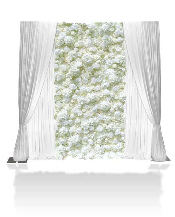 white_flower_drape_wall
